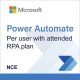 Power Automate per user with attended RPA plan